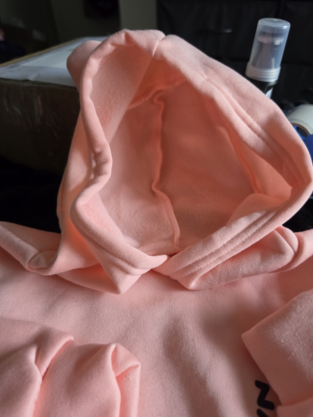 Pink Cat Graphic Hoodie - Cute Kitty Pullover - Picture 4 of 5